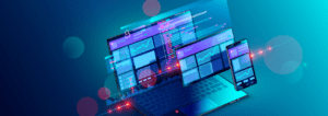 screens showing website monitoring graphs